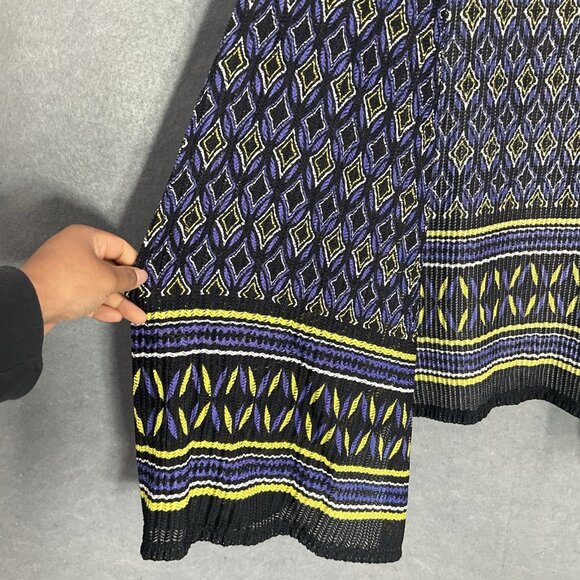 Catherines Cardigan‎ Women 2X Textured Multicolor Lightweight Coverup Open Front - Picture 7 of 14